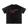 Snow Washed Oversized BellAone Elle' T-Shirt
